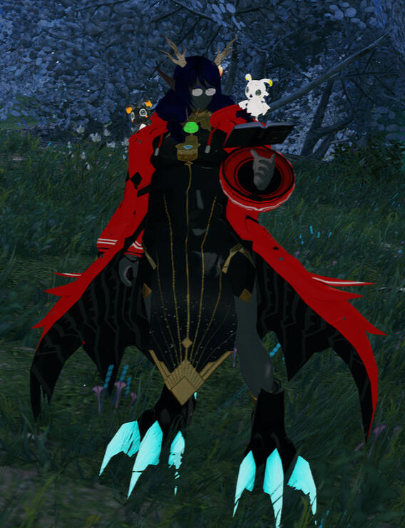 The image showcases a character cosplaying as Valerie!